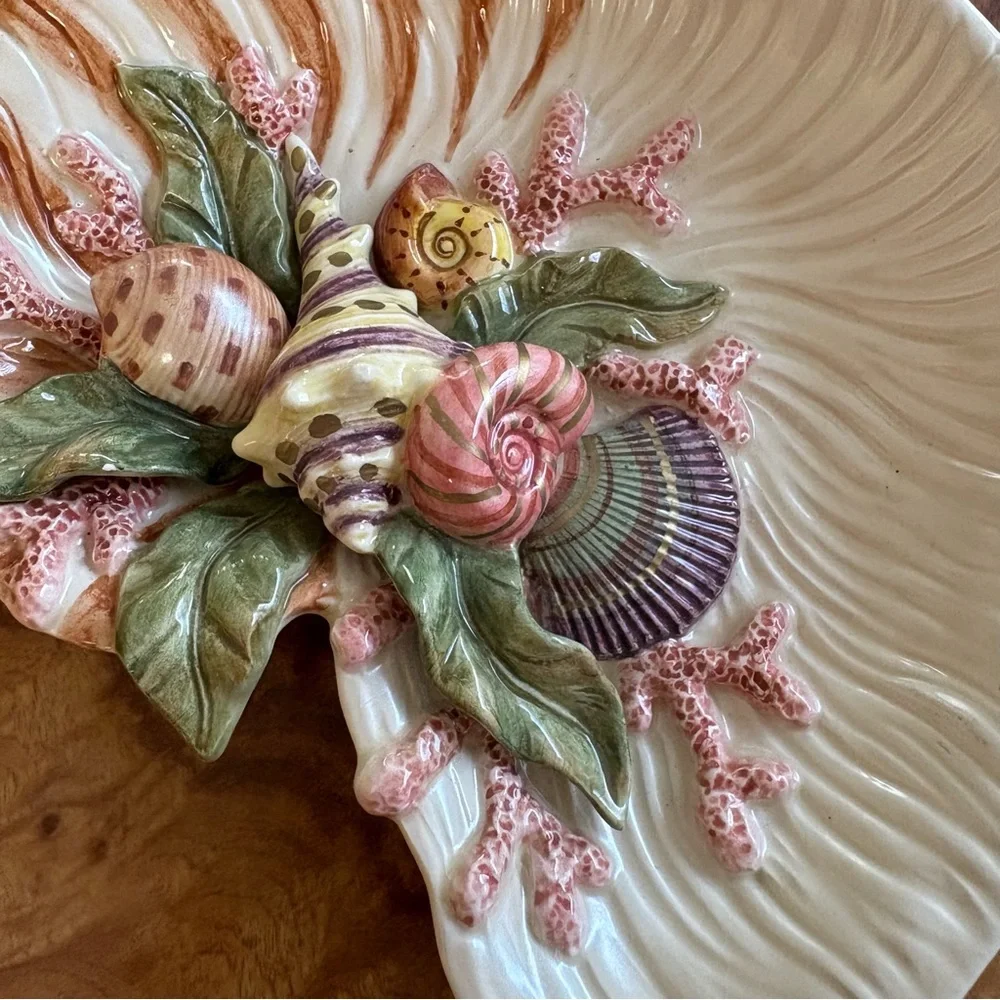 Fitz and Floyd Oceana Nautilus Shell Serving Dish or Wall Decoration - Picture 5 of 5